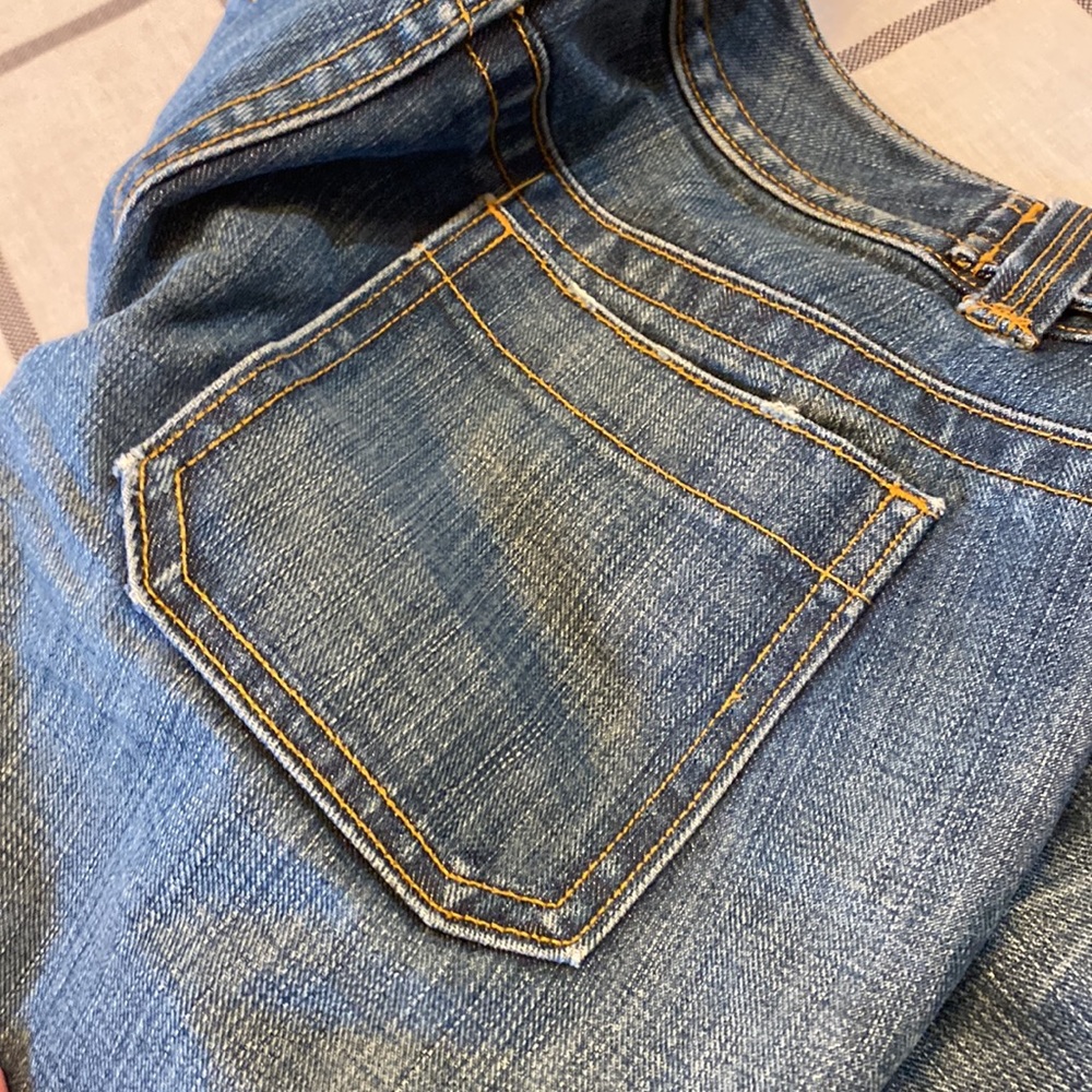 Vintage BR Low Rise Wide Leg flair Jeans 8 - Picture 6 of 8